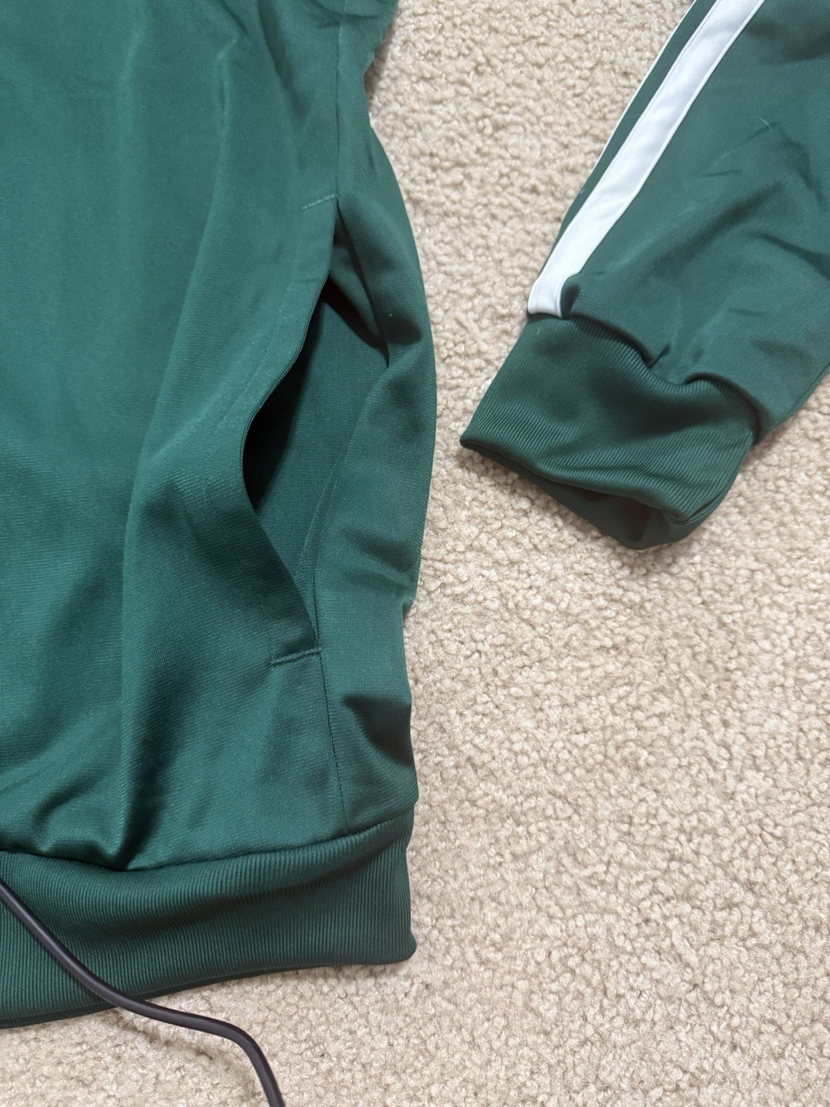 adidas Essentials Tricot 3-Stripes Tracksuit 2 Piece Set Green Men’s Sz M, L, XL