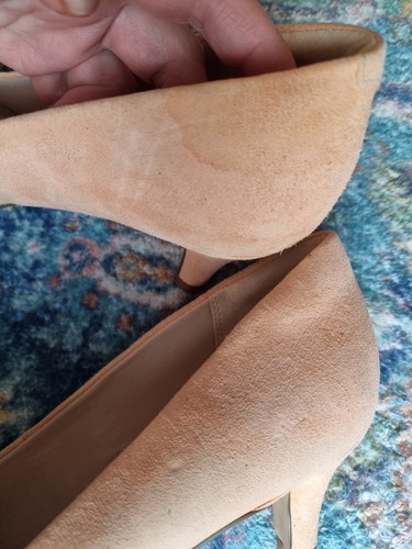 Clarks Linvale Jerica Heels Coral Leather Suede Shoes UK 6,5 ~leicht beschädigt~ - Bild 3 von 12