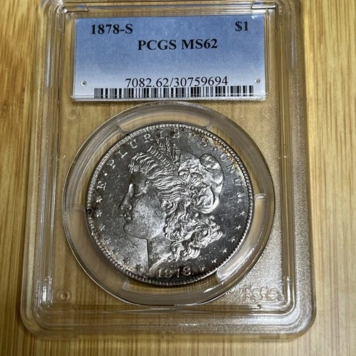 1878-S $1 Morgan Silver Dollar - PCGS MS62
