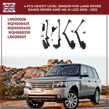 4X FRONT & REAR HEIGHT LEVEL SENSOR FOR RANGE ROVER L322 SUV 2002-2012 LR020626