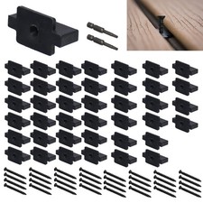 300PCS Hidden Deck Fasteners T Clips, Universal Nylon Clips for Installing Co...