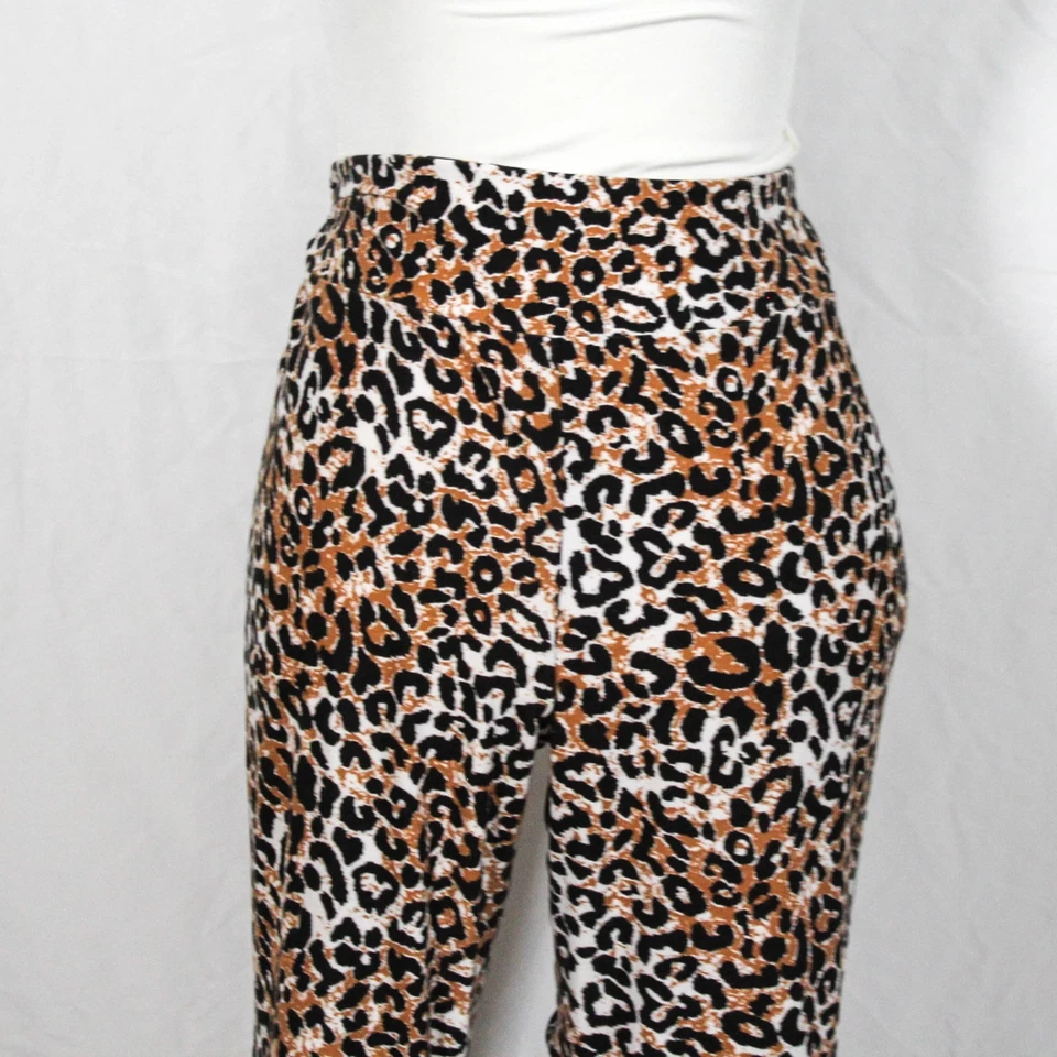 Pantalones acampanados con estampado de leopardo No Boundaries - Juniors Plus XXL, estilo Pull-On Foto 4 de 4