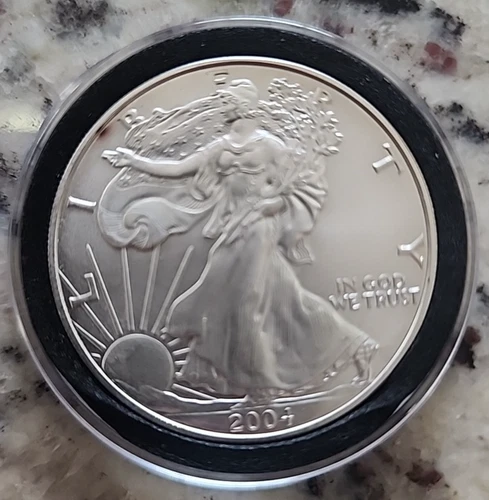 2004 American Silver Eagle Uncirculated 1oz .999 Fine Silver