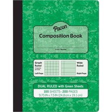 Pacon Dual Ruled Composition Book mmk37162