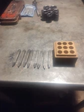 Vintage Antique New Method Detroit MI 1/8 Steel Punches