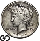 1921 Peace Dollar, Avidly Pursued Key Date First Year Issue