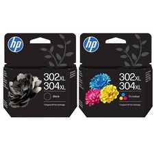 Genuine HP 302XL/304XL Black/ Colour Ink Cartridge - HP 302XL / HP 304XL Inks
