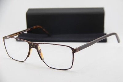 NEW ANDY WOLF BATHGATE COL. B HAVANA GUNMETAL AUTHENTIC EYEGLASSES 56-15