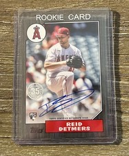 2022 Topps Series 1 - 1987 Topps Baseball Autographs Reid Detmers #87BA-RDE...