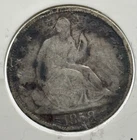 1858 United States Seated Liberty Half Dollar 50 cent silver coin