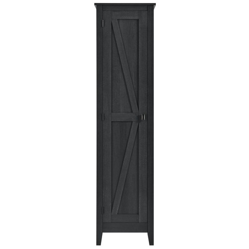 Storage Cabinet 18" Wide Black Oak