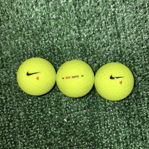 NEW Nike RZN White Sleeve (1 Box - 12 Golf Balls) High Visibility Volt - Picture 7 of 7