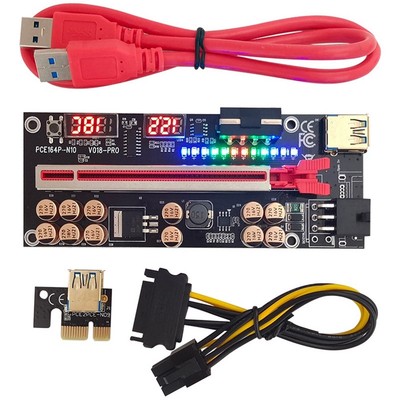 VER018 PRO PCI-E Riser Card USB 3.0 Kabel 018 PLUS PCI Express 1X Bis 16X E6960