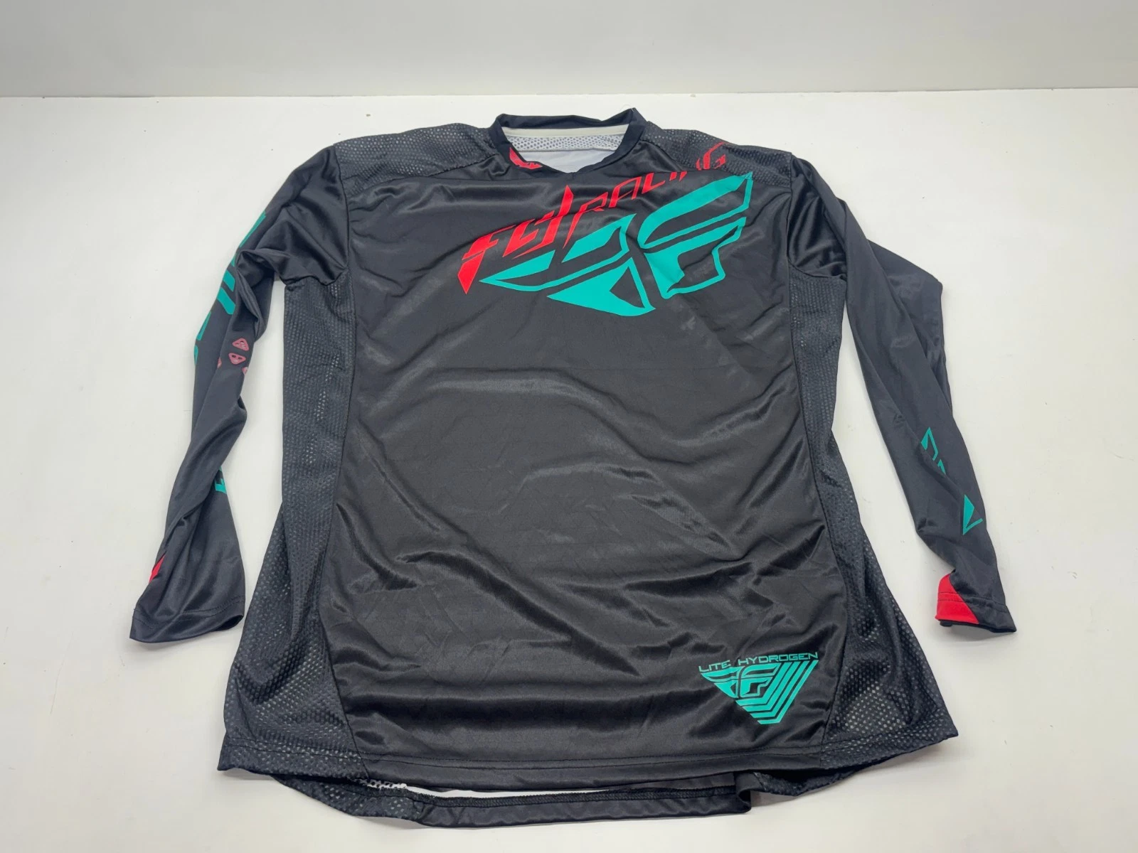 New Fly Racing Lite Hydrogen Motocross Jersey Men's X Large Black MX Off-Road XL