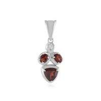 Cavill SilberanhäNger Damen 925 Sterling Mit 1,48Ct Mosambik Granat Oval