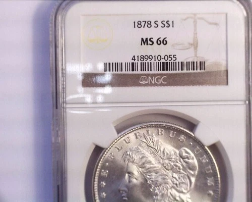 1878-S NGC MS66 Morgan Silver Dollar, Very Nice!!