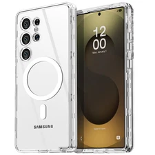 AICase S25 Ultra Case Clear MagSafe Heavy Duty Drop Protection Full-Body Rugged 