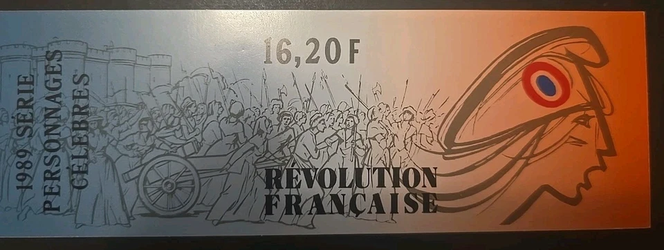 France Booklet Scott B607a Bicentenary French Revolution 1989 VF MNH Semi-Postal - Image 3 of 4