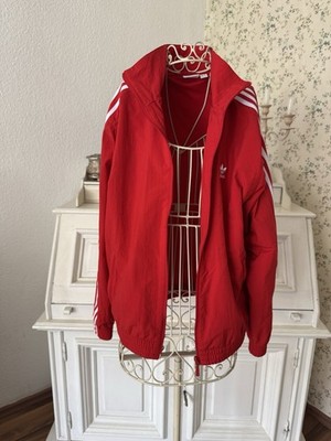Adidas Rot Kurz Sport Jacke Größe XS,