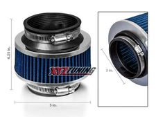3" 3 Inches Cold Air Intake Bypass Valve Air Filter 76 mm BLUE Chevy