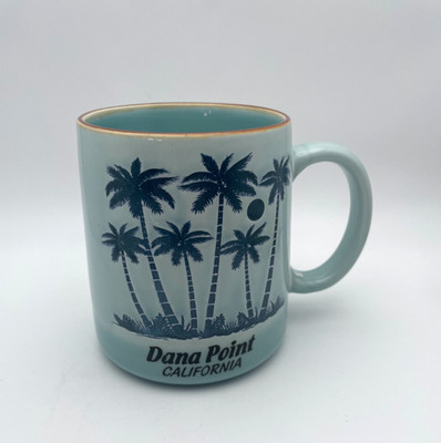 Dana Point Orange County California Coffee Mug Palm Trees 16oz Embossed Cup C31