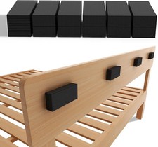 Headboard Stoppers for Wall - 23 Pcs Pack, Black - Premium Foam Wall Protecto...