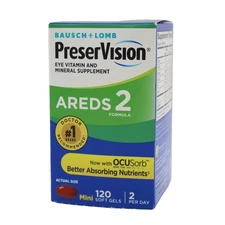 PreserVision AREDS 2 Eye Vitamins w/ Lutein & Zeaxanthin 120 Softgels EXP 11/25