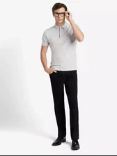 New Kenneth Cole Men's Straight Fit 2-Way Stretch Denim Jeans Black Or Blue