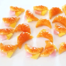 100 Dollhouse Miniature Ham Cheese Croissant Sandwiches Doll Mini Food Wholesale