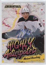 2023-24 Upper Deck Credentials Highly Anticipated Michael Kesselring Auto 0mb8
