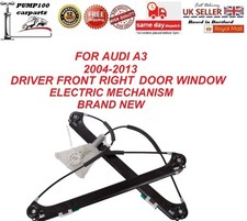 WINDOW REGULATOR FOR AUDI A3 8P FRONT RIGHT DRIVER SIDE ELECTRIC 2004-2013 NEW