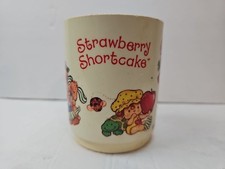 Vintage Strawberry Shortcake Plastic Cup Mug American Greetings