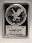 2021-W PR 70 DCAM American Silver Eagle ASE - Type 2 FDOI Damstra Signed PCGS