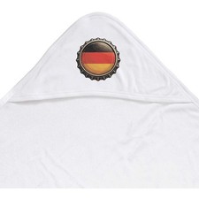 'Germany Flag Bottle Cap' Baby Hooded Towel (HT00045296)