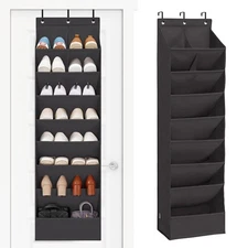 STORAGE MANIAC Over the Door Shoe Organizer Heavy-Duty Large Deep Pocket Hang...