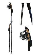 Fischer BC Vario Adjustable XC Ski Poles Pair  115-160 NWT Trekking Quick Lock