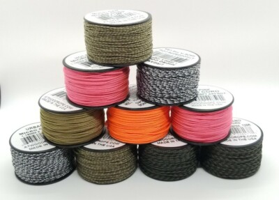 Atwood Rope Micro Cord Paracord 1.18mm (3/64'') X 125ft Spool USA Made