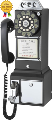 CR56-BK 1950'S Payphone with Push Button Technology, Black | eBay