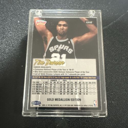 1997-98 Fleer Ultra - Gold Medallion #131G Tim Duncan (RC) - Picture 2 of 8