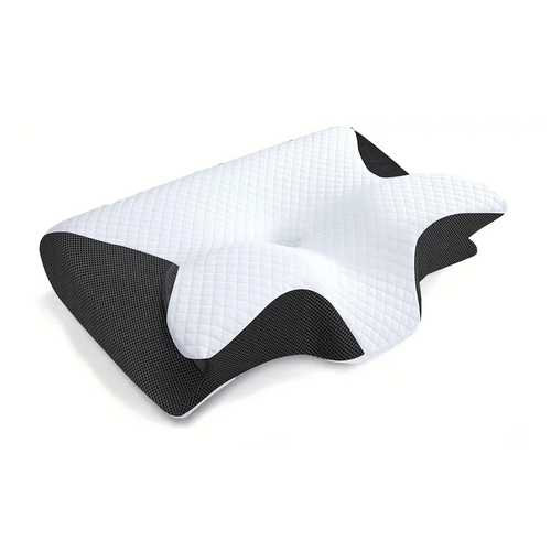 1Pc Memory Foam Cervical Pillow, 2 in 1 Ergonomic Contour Orthopedic Pillow f...