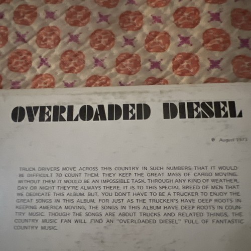 Overloaded Diesel PO#22 Various Artists Vinyl LP Record 1973 - Picture 7 of 12