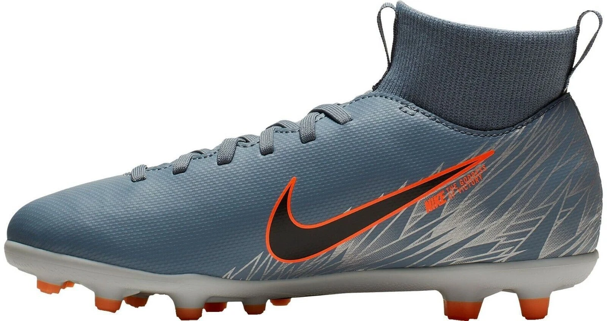 Nike Jr. Superfly 6 Club FG Soccer Cleats Wolf Grey/Orange BX 4 | eBay