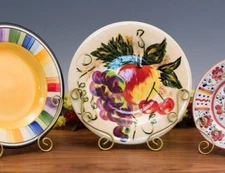 Decorative Scroll Design Plate Stand 7 1/2 - 11 inch plates Plate not included