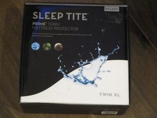 MALOUF SLEEP TITE PRIME TERRY TWIN XL MATTRESS PROTECTOR  NEW
