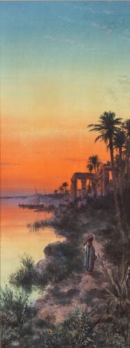 Paul B. Pascal French 1832 - 1903 Watercolor Gouache Painting Signed Dated 1895 - Picture 2 of 14