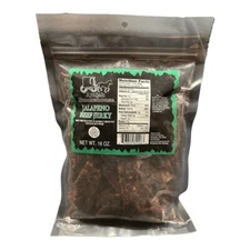 Amish Smokehouse Beef Jerky, 16oz Bulk Bag, Jalapeno