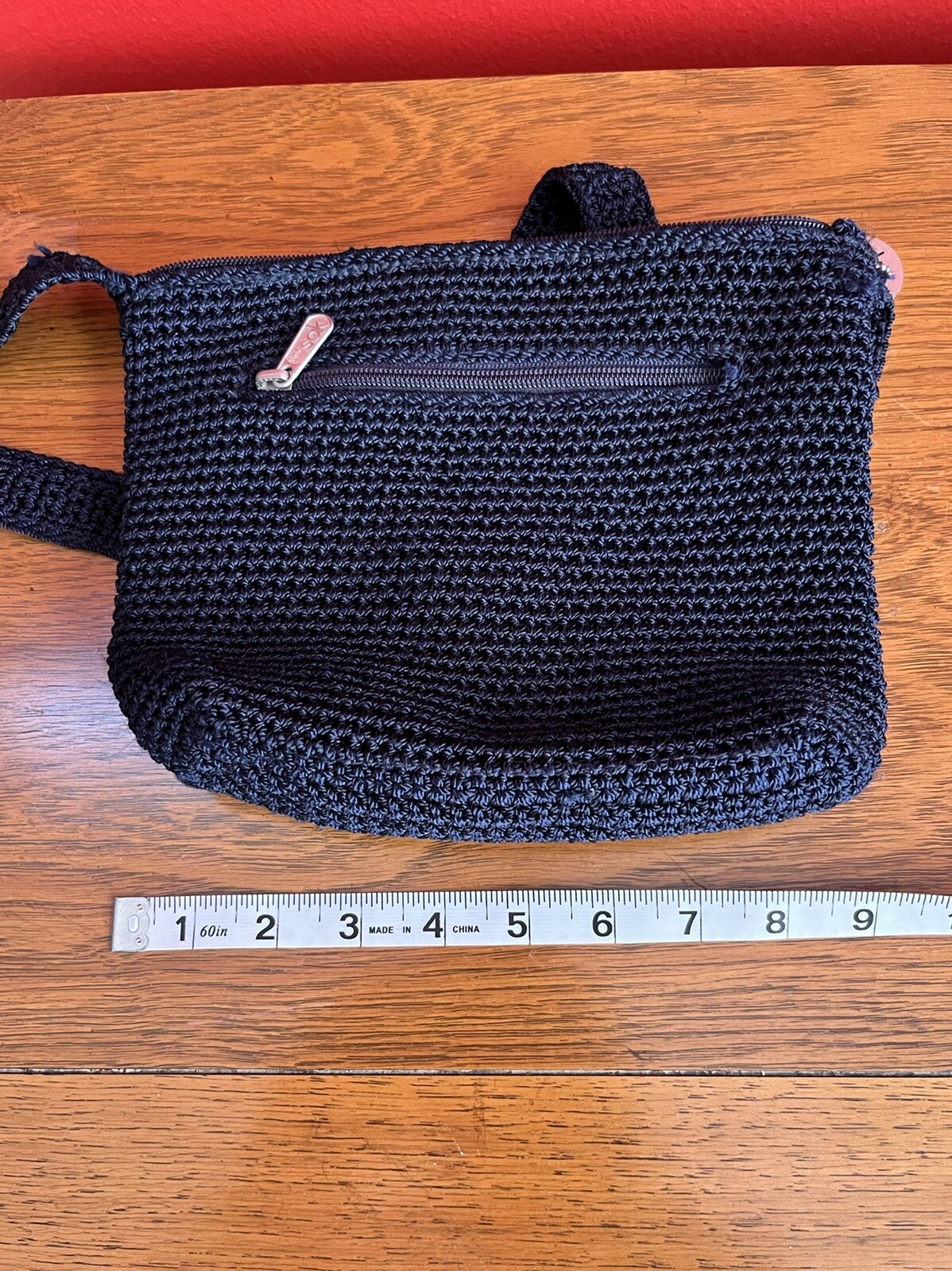 The Sak All That Crossbody Black Crochet Handbag Purs… Gem