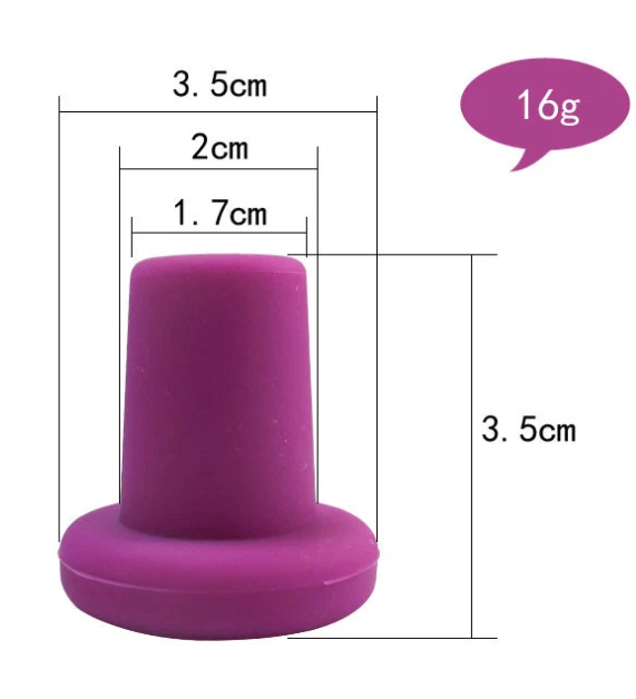 Tapones de vino de silicona, tapón de botella, botella de vino de corcho, juego de 5 (colores) Foto 3 de 4