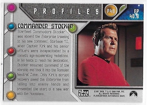 Star Trek TOS Original Series Season 2 (Two) - Profiles Card Selection P30-P55 - Picture 21 of 37