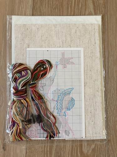 Hometown Collection Needlepoint Kit Fiddlers Cloth Folk Art Angel 8" x 18" #5346 - Picture 4 of 4